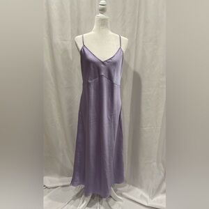 NWOT Free People Satin Midi Slip Dress – Elegant & Timeless